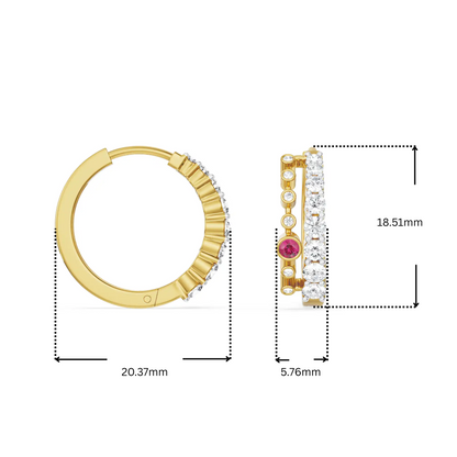 Zoya Lab Grown Diamond Hoops