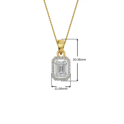 2 CT Picasa Emerald Lab Diamond Pendant