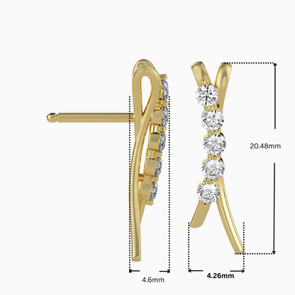 Five Star Diamond Earrings