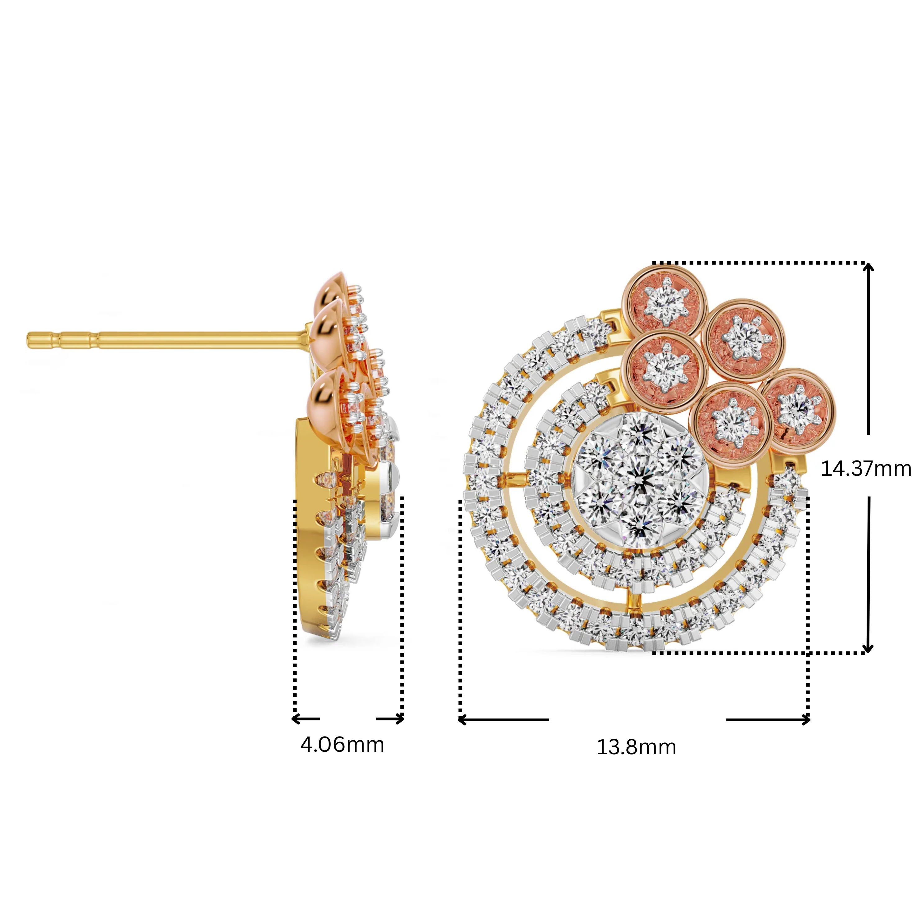 Shimmering Lab Grown Diamond Earrings