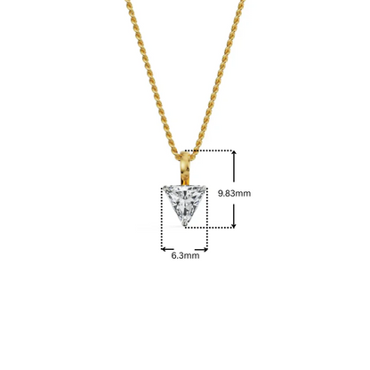 0.5 CT Trillion Lab Grown Diamond Pendant