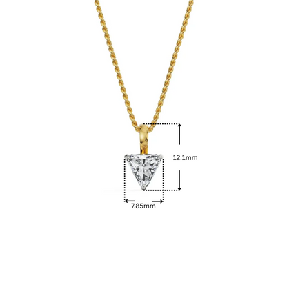 1 CT Trillion Lab Grown Diamond Pendant