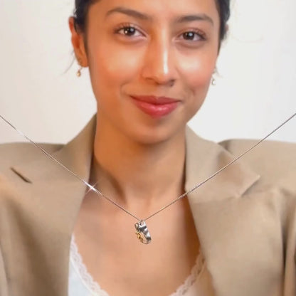 Pearl Teardrop Lab Grown Diamond Earrings