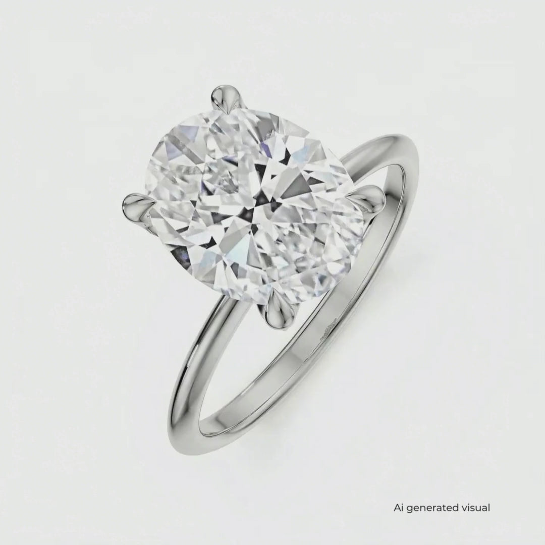 Kate Lab Grown Diamond Solitaire Ring