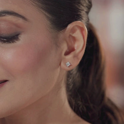 0.5 CT Timeless Princess Lab Grown Diamond Solitaire Studs