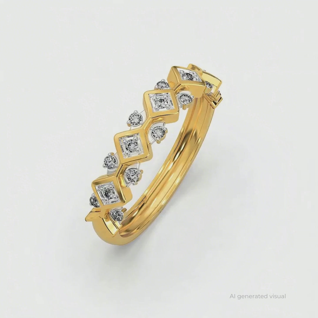 Swirl Lab Grown Diamond Ring