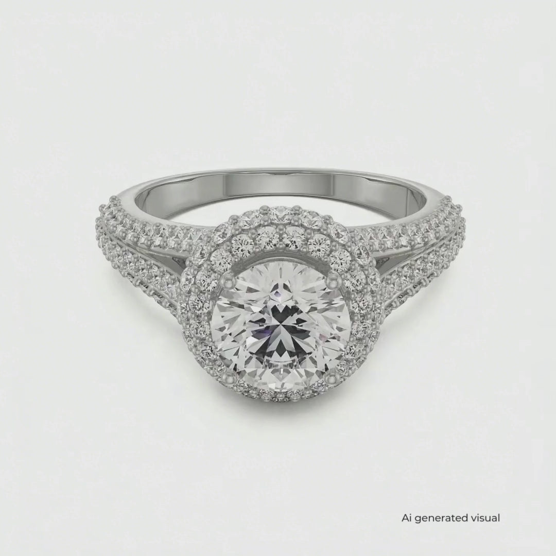 Royal Lab Grown Diamond Halo Ring