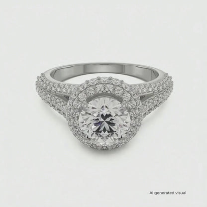 Royal Lab Grown Diamond Halo Ring