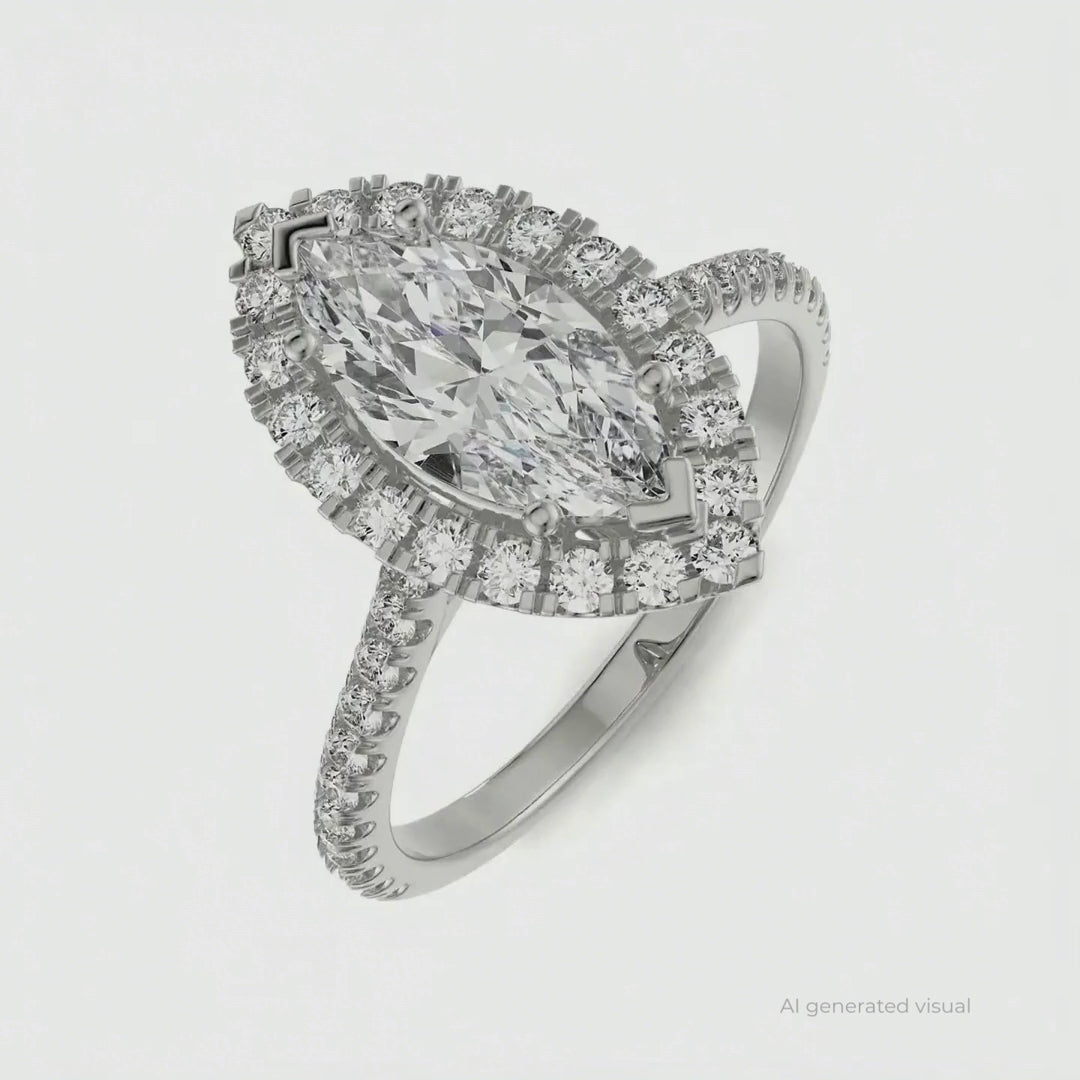 Vine Lab Diamond Engagement Ring