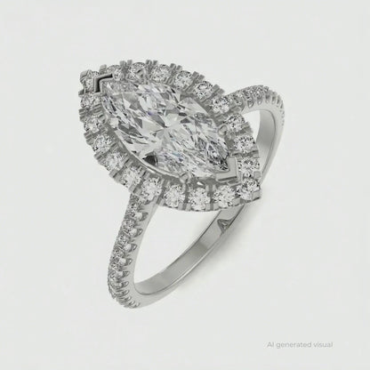 Vine Lab Diamond Engagement Ring