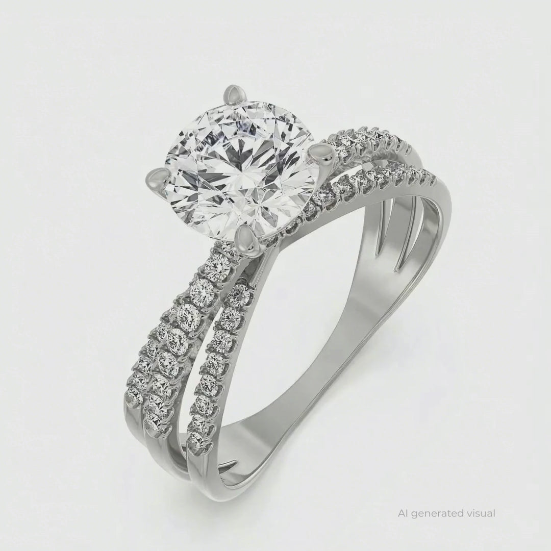 Lab-Grown Forever Sparkling Diamond Ring