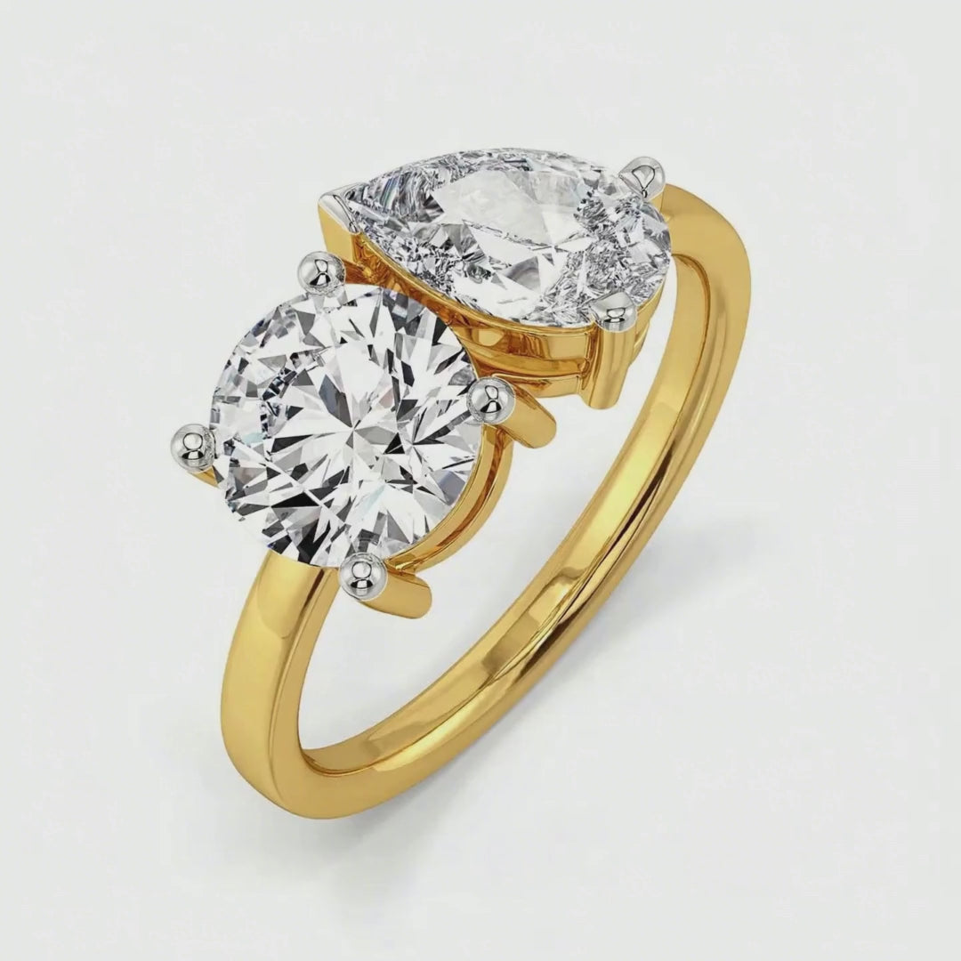 Yin & Yang Lab Grown Diamond Ring