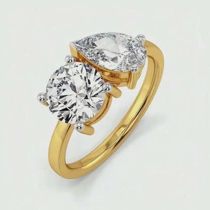 Yin & Yang Lab Grown Diamond Ring