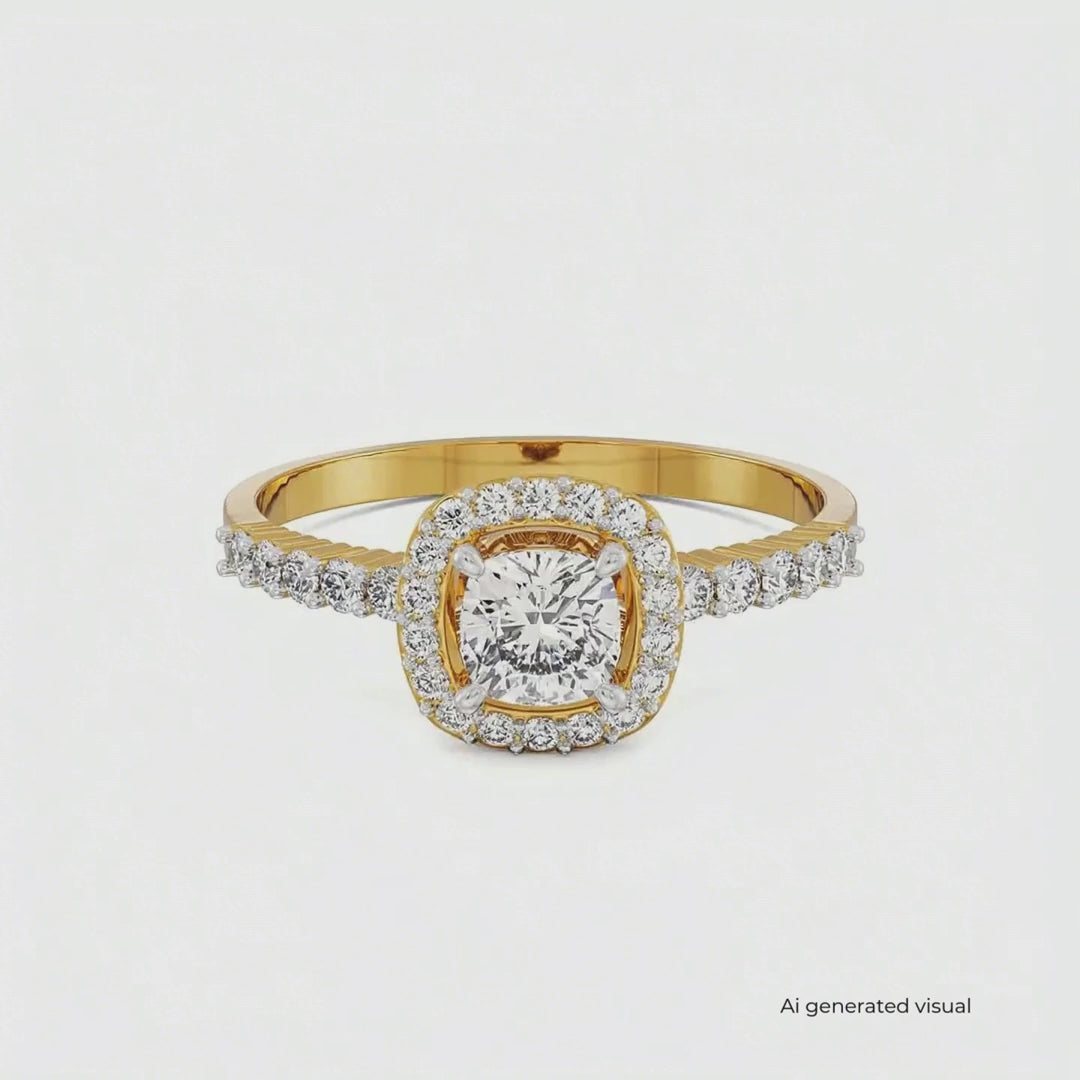 Modern Grace Lab Grown Diamond Ring