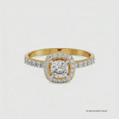 Modern Grace Lab Grown Diamond Ring