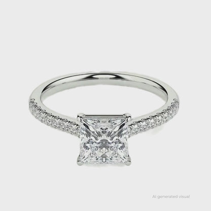 Princess Cut Solitaire Ring