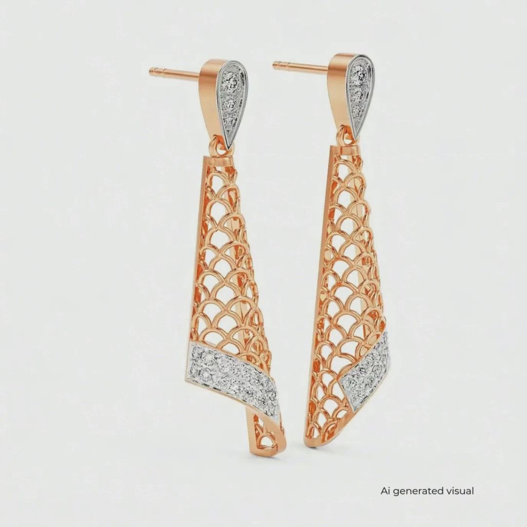 Lab-Grown Opulent Diamond Drop Earrings