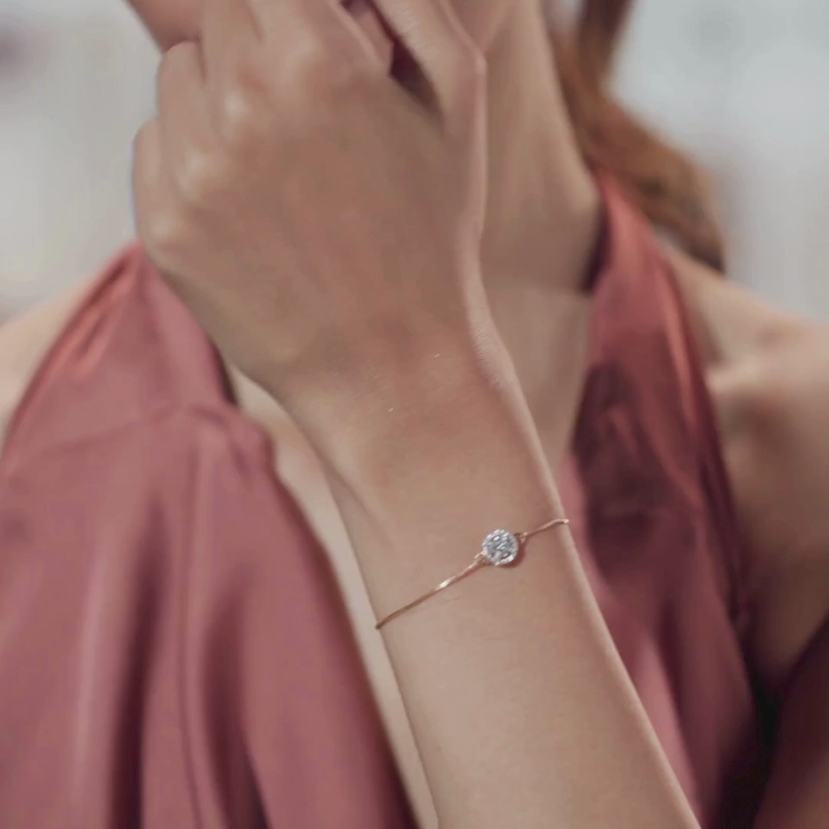 Subtle Shimmering Lab Grown Diamond Bracelet