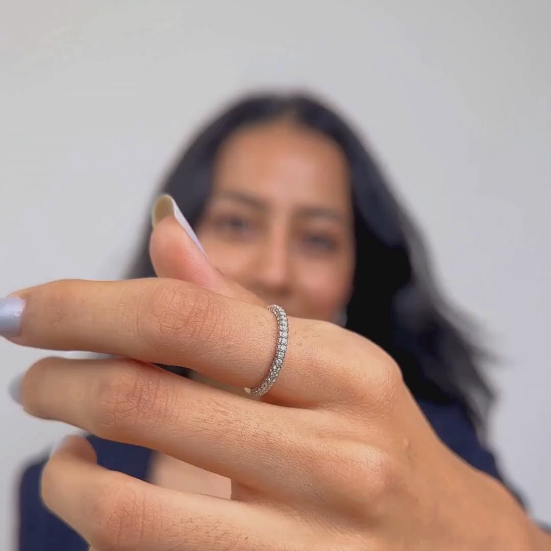 Hazel Front Lab Grown Diamond Hoops