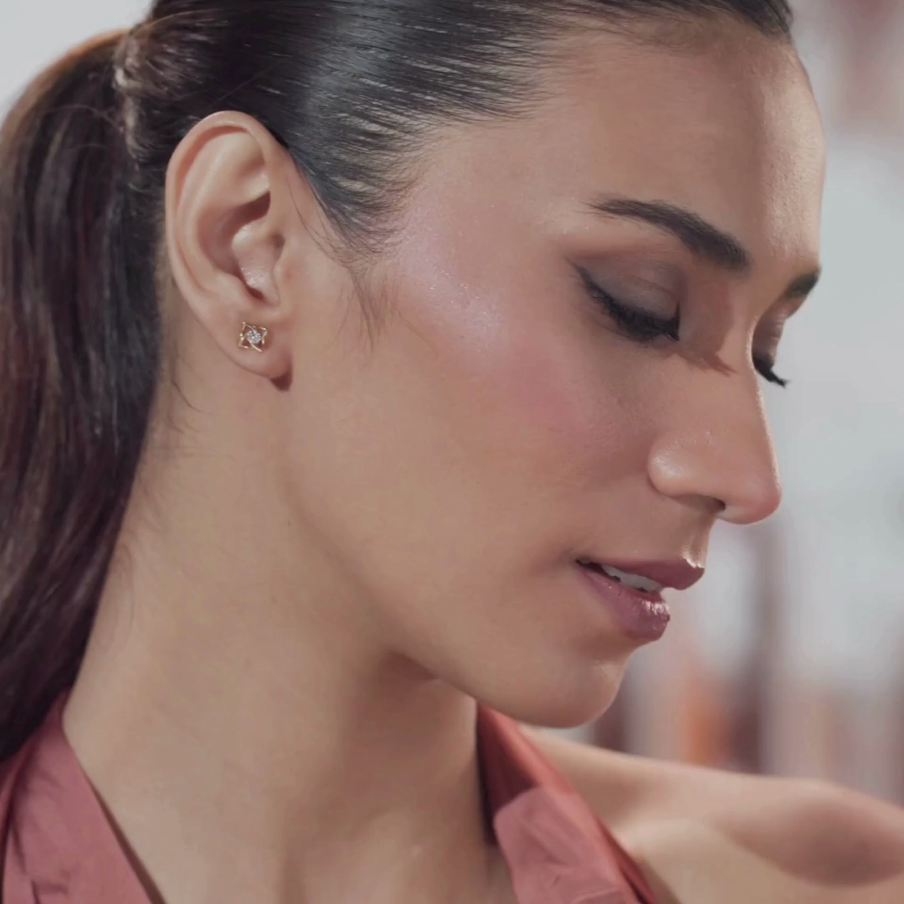 Raha Solitaire Lab Grown Diamond Studs