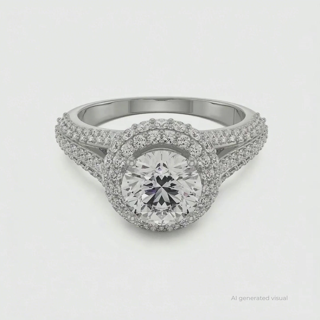 Royal Lab Grown Diamond Halo Ring