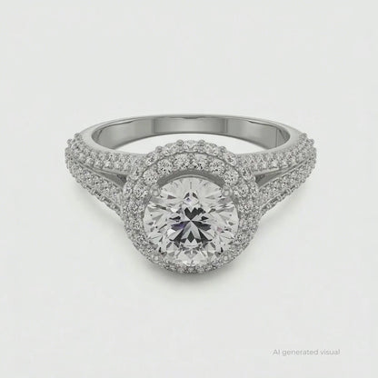 Royal Lab Grown Diamond Halo Ring