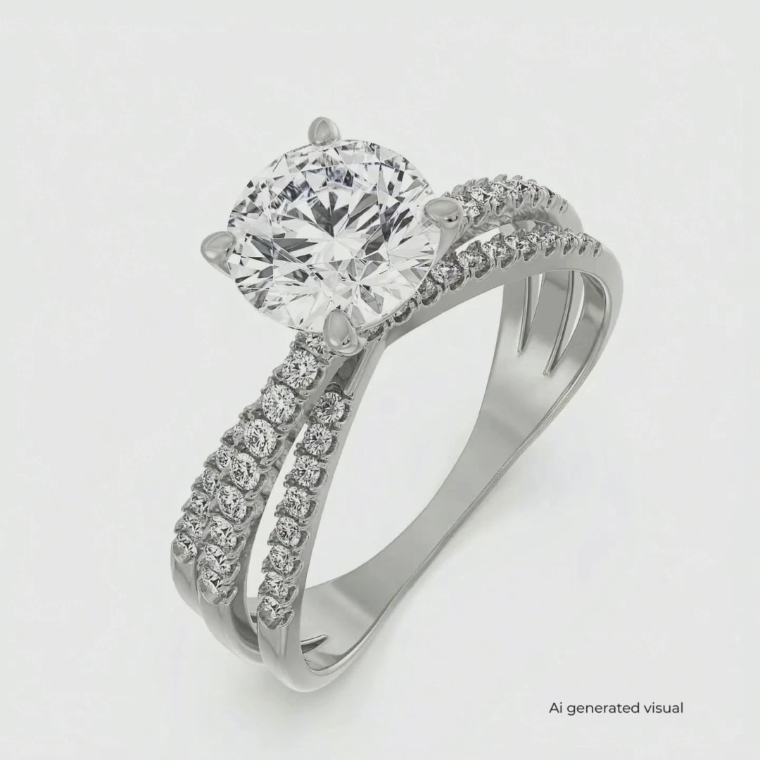 Lab-Grown Forever Sparkling Diamond Ring