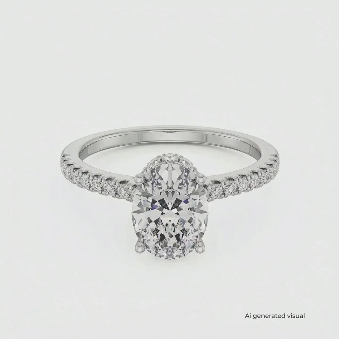 Timeless Oval Lab Grown Diamond Ring