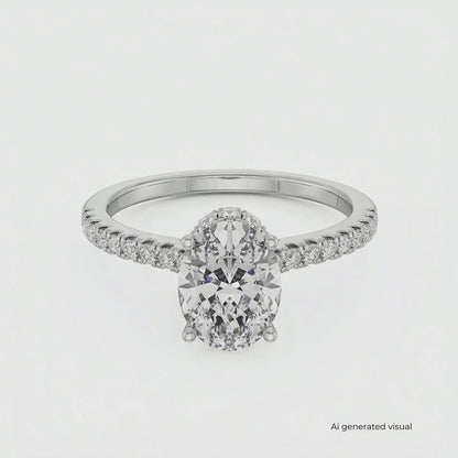 Timeless Oval Lab Grown Diamond Ring