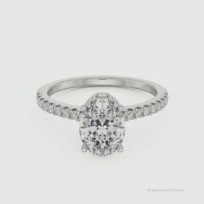 Timeless Oval Lab Grown Diamond Ring