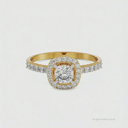 Modern Grace Lab Grown Diamond Ring