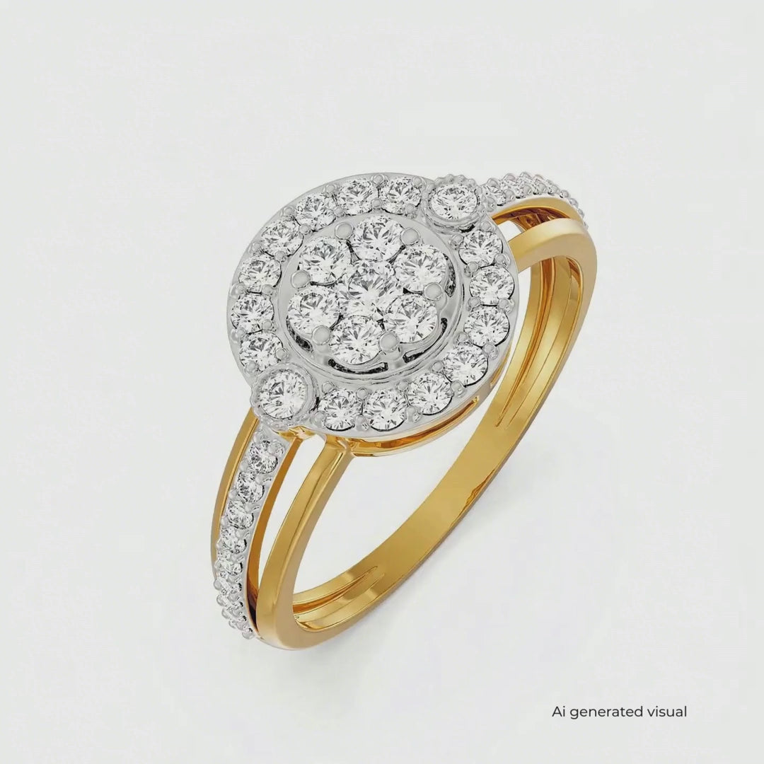 Majestic Round Lab Grown Diamond Ring