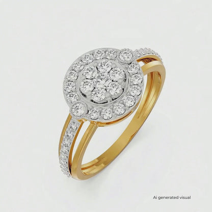Majestic Round Lab Grown Diamond Ring