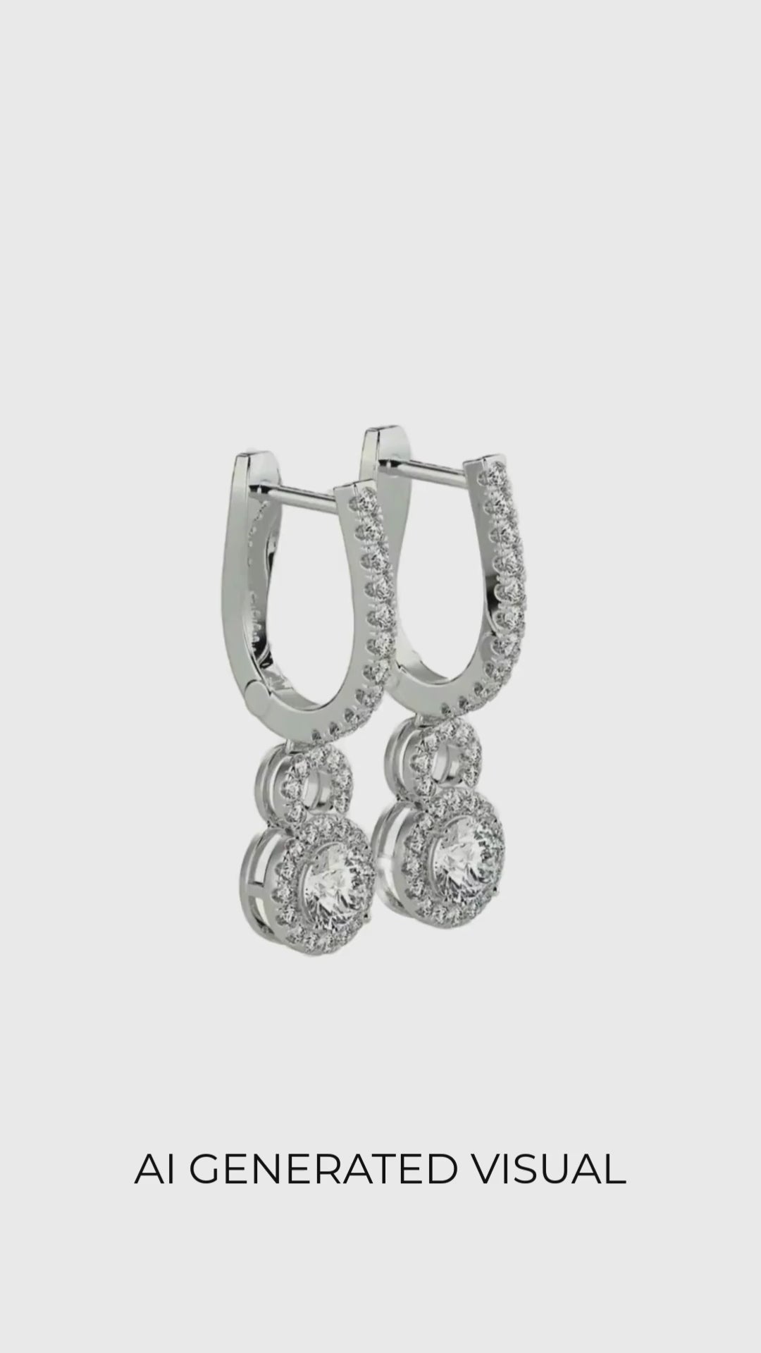 Lab Grown Diamond Droplet Earrings