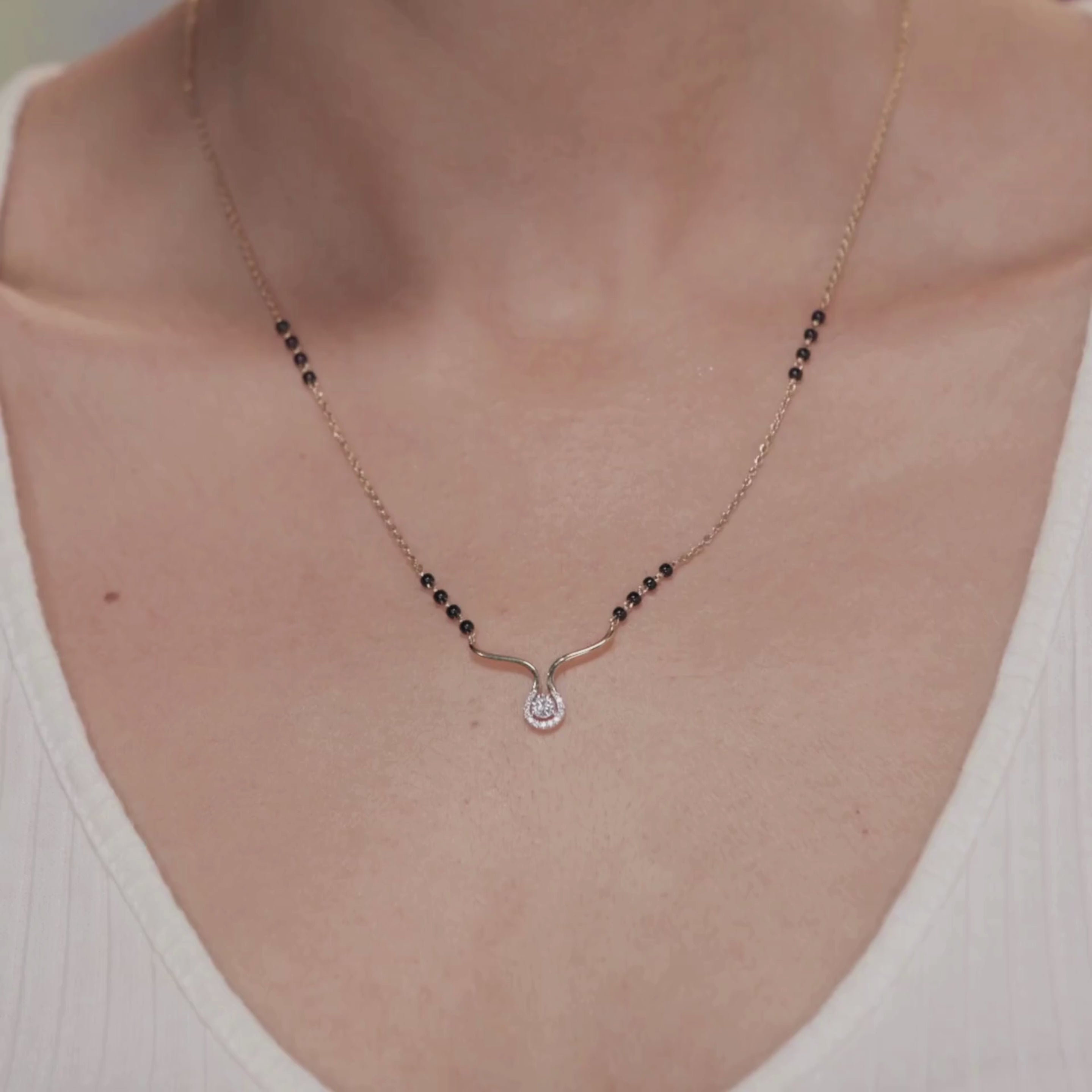 Keerat Lab Grown Diamond Mangalsutra