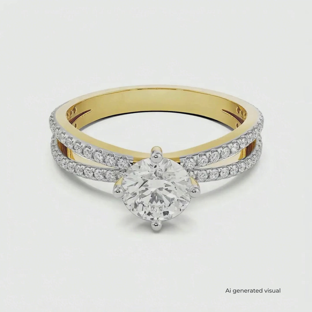 Finley Lab Diamond Solitaire Engagement Ring