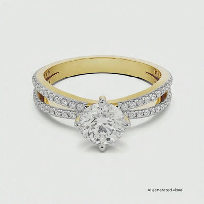 Finley Lab Diamond Solitaire Engagement Ring