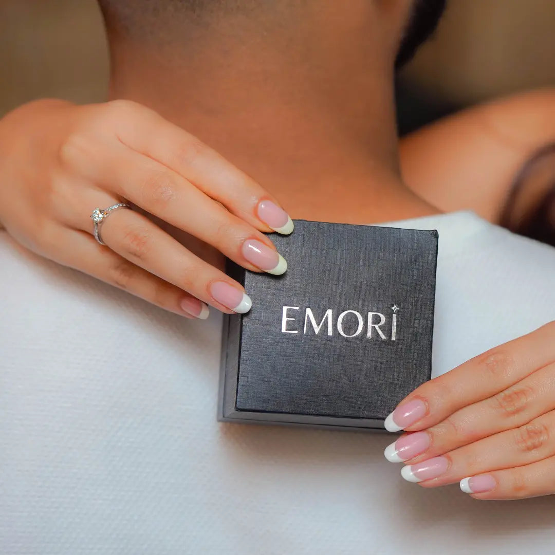 Round Sidestones Lab Diamond Engagement Ring_in-stock