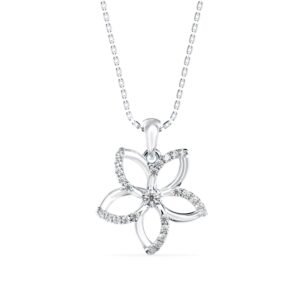 Floral Flourish Diamond Pendant