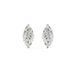 1 CT Marquise Diamond Studs Front View