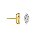 1 CT Marquise Diamond Studs Prospective View