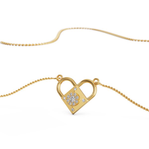 Diamond Pendant in 14 KT Yellow Gold or 18 KT Yellow Gold. Pendants for women, Gold Pendant