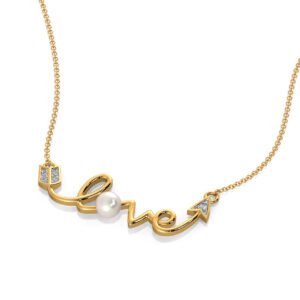 Diamond Pendant in 14 KT Yellow Gold or 18 KT Yellow Gold, Gold Pendant for women