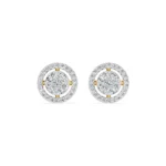 Glistening Diamond Studs fornt view