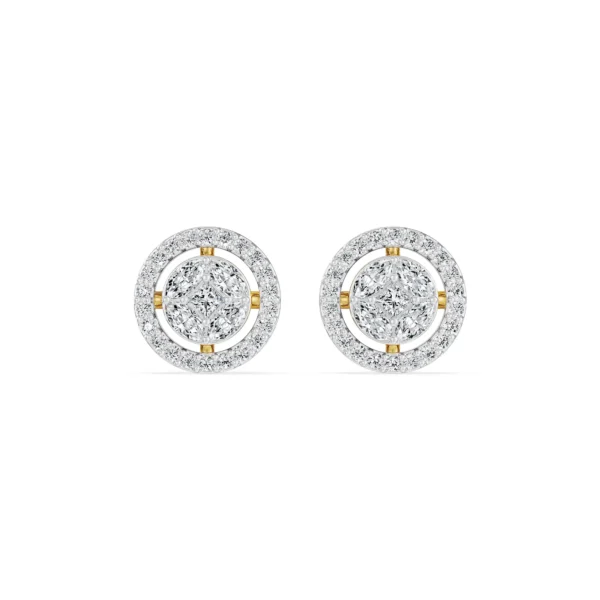 Glistening Diamond Studs fornt view