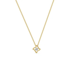 Raha Solitaire Diamond Necklace right view