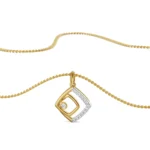 Glimmering Maze Diamond Pendant Prospective view