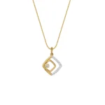 Glimmering Maze Diamond Pendant Front view