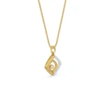 Glimmering Maze Diamond Pendant Side view