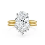 2 CT Vintage Oval Diamond Ring front view